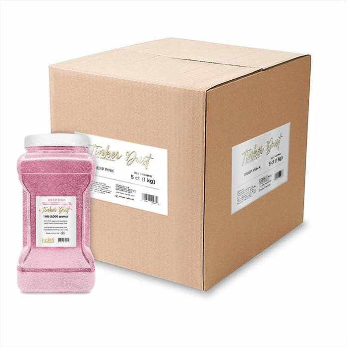 Wholesale Deep Pink Tinker Dust® Glitter for Crafts, DIY Projects, and Party Decorations | Premium Cosmetic Grade Glitter for Nails, Makeup, and Art Supplies