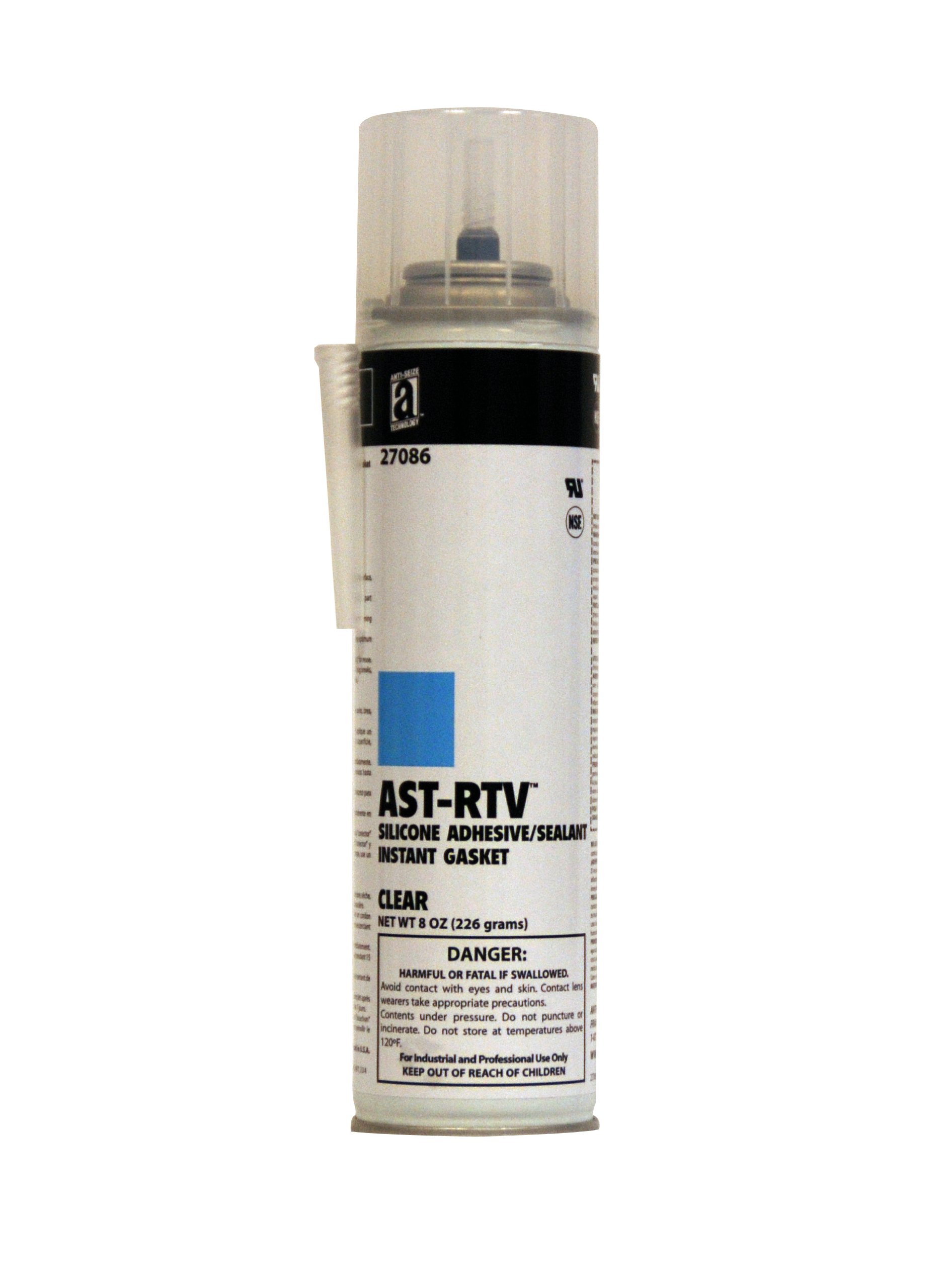 High-Performance RTV Silicone Sealant - 8 oz Clear Adhesive for Home Repairs, Automotive, Plumbing & DIY Projects | Waterproof & Flexible Sealant for Gaps & Joints