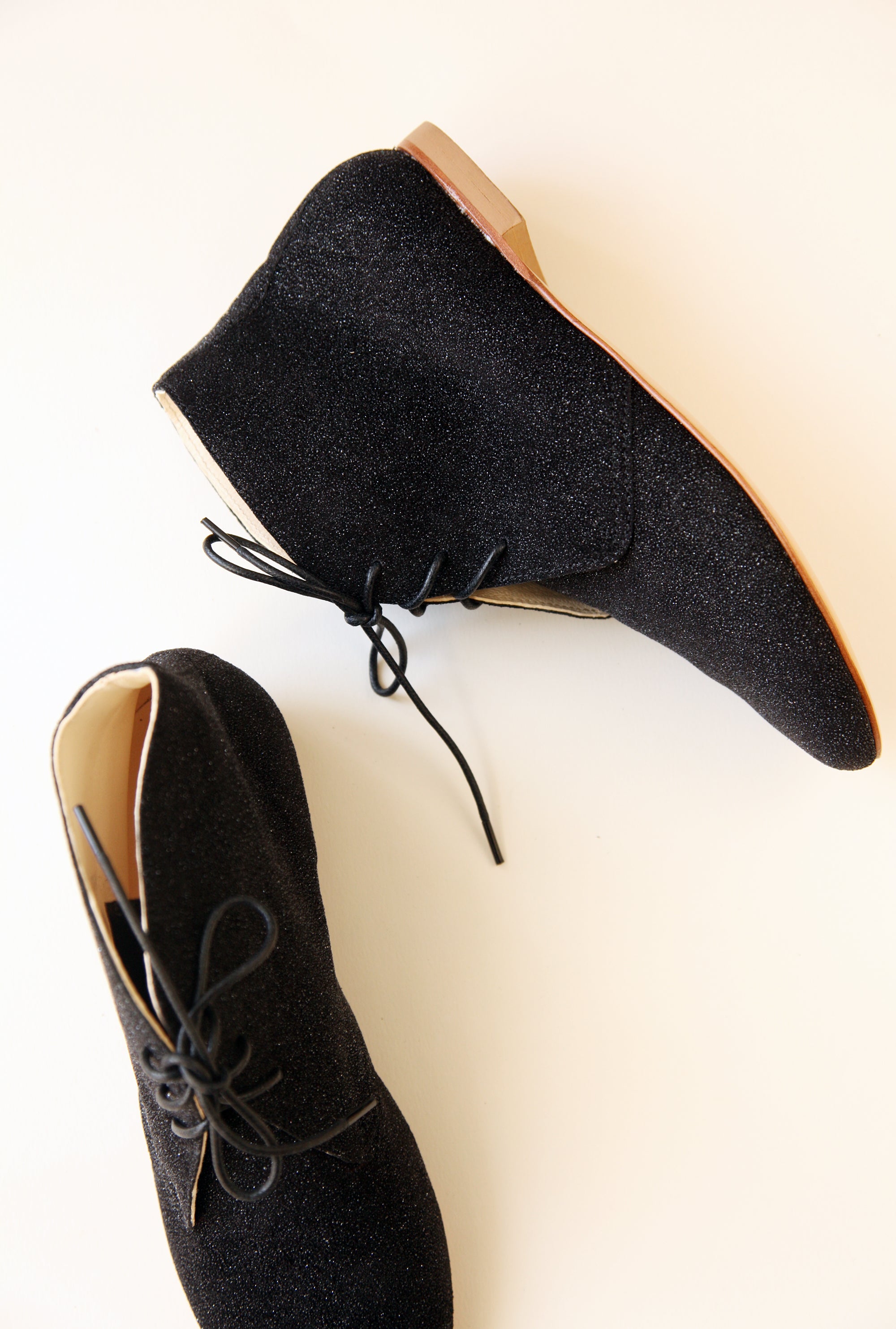 LEA Boots - Black Sparkle Women's Fashion Ankle Boots for Party, Night Out & Special Occasions