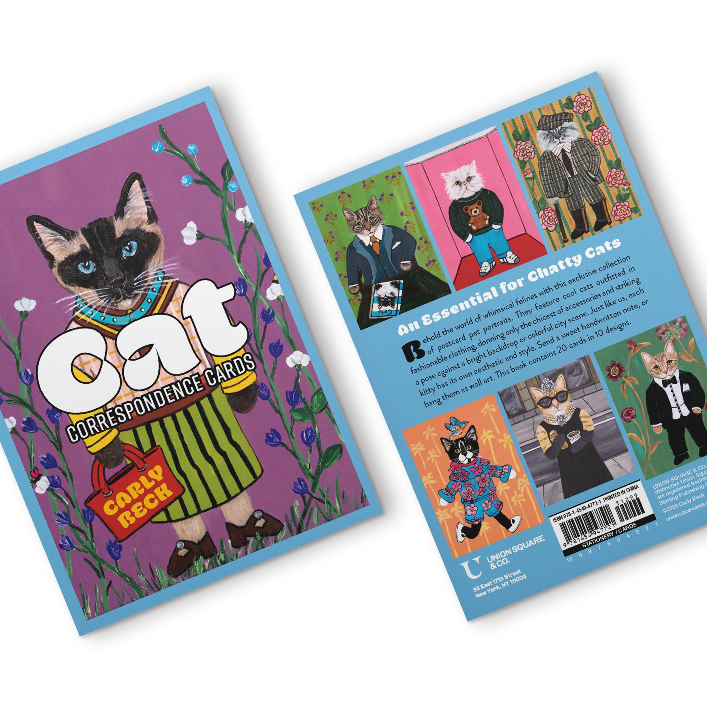Cat Correspondence Cards - Set of 20 Adorable Cat Postcards for Greetings, Notes & Collectibles | Perfect for Cat Lovers, Stationery Enthusiasts & Pen Pals
