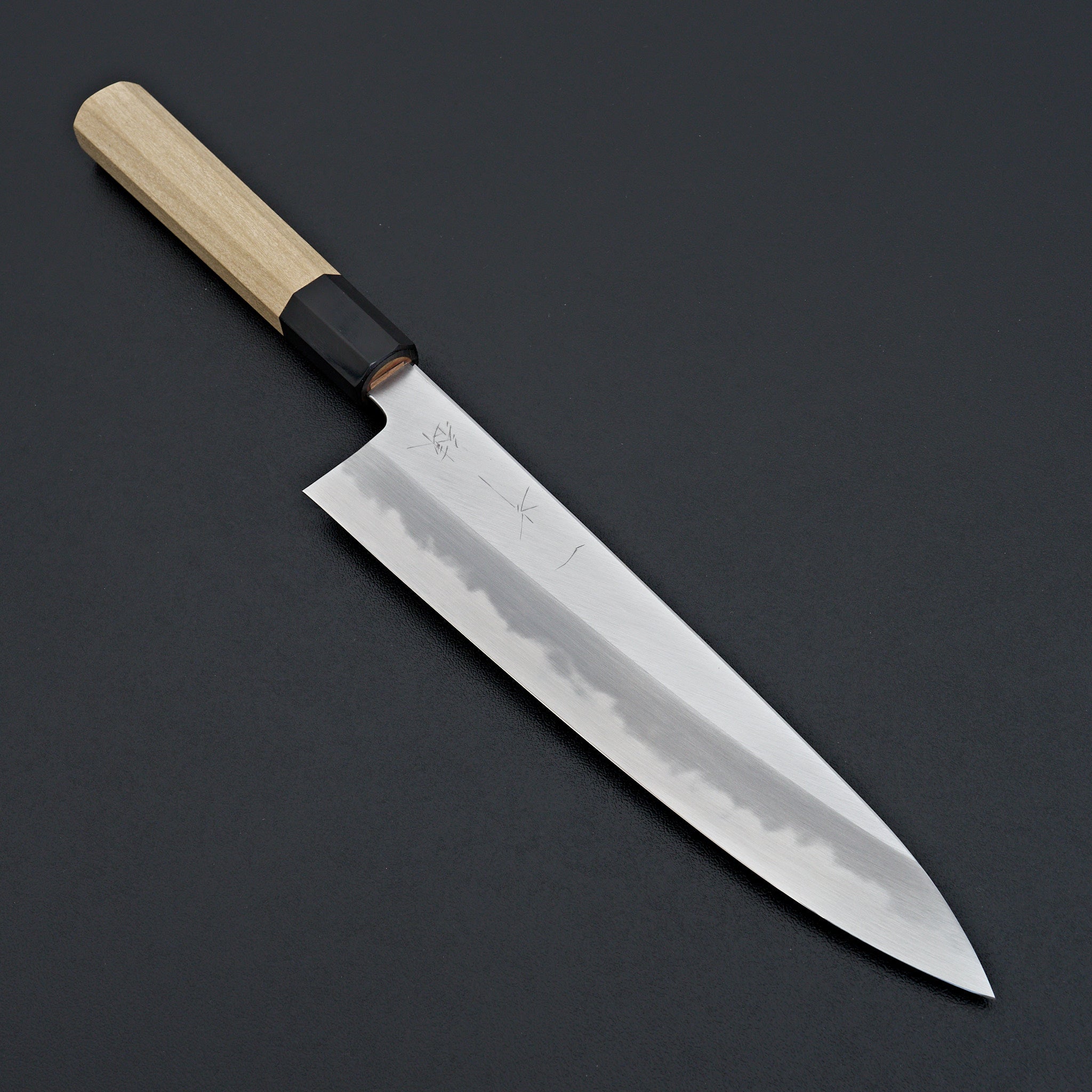 Hitohira Tanaka Ren White #2 Gyuto 210mm Japanese Chef Knife with Ho Wood Handle - Perfect for Sushi, Meat Cutting & Professional Kitchen Use