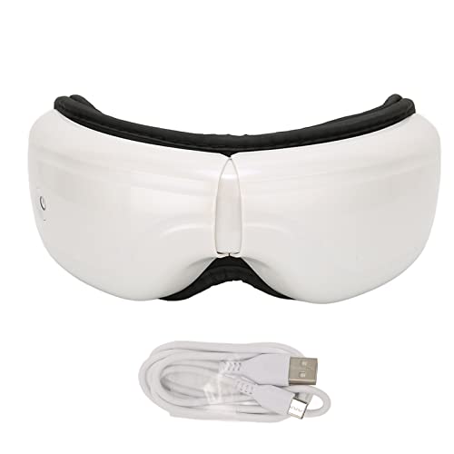 Eye Massager with Double Airbags - Hot Compress & Vibration Therapy, 15-Minute Timer, Foldable Design for Eye Strain Relief | Perfect for Office Workers & Travel