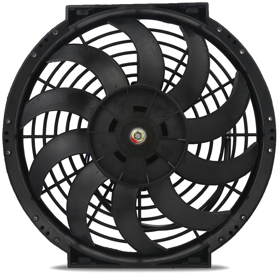 12-13 Inch 130W Electric Fan with Digital Adjustable Radiator, Temperature Probe & Wiring Kit - Perfect for PC Cooling, Gaming Rigs & Computer Case Airflow Control