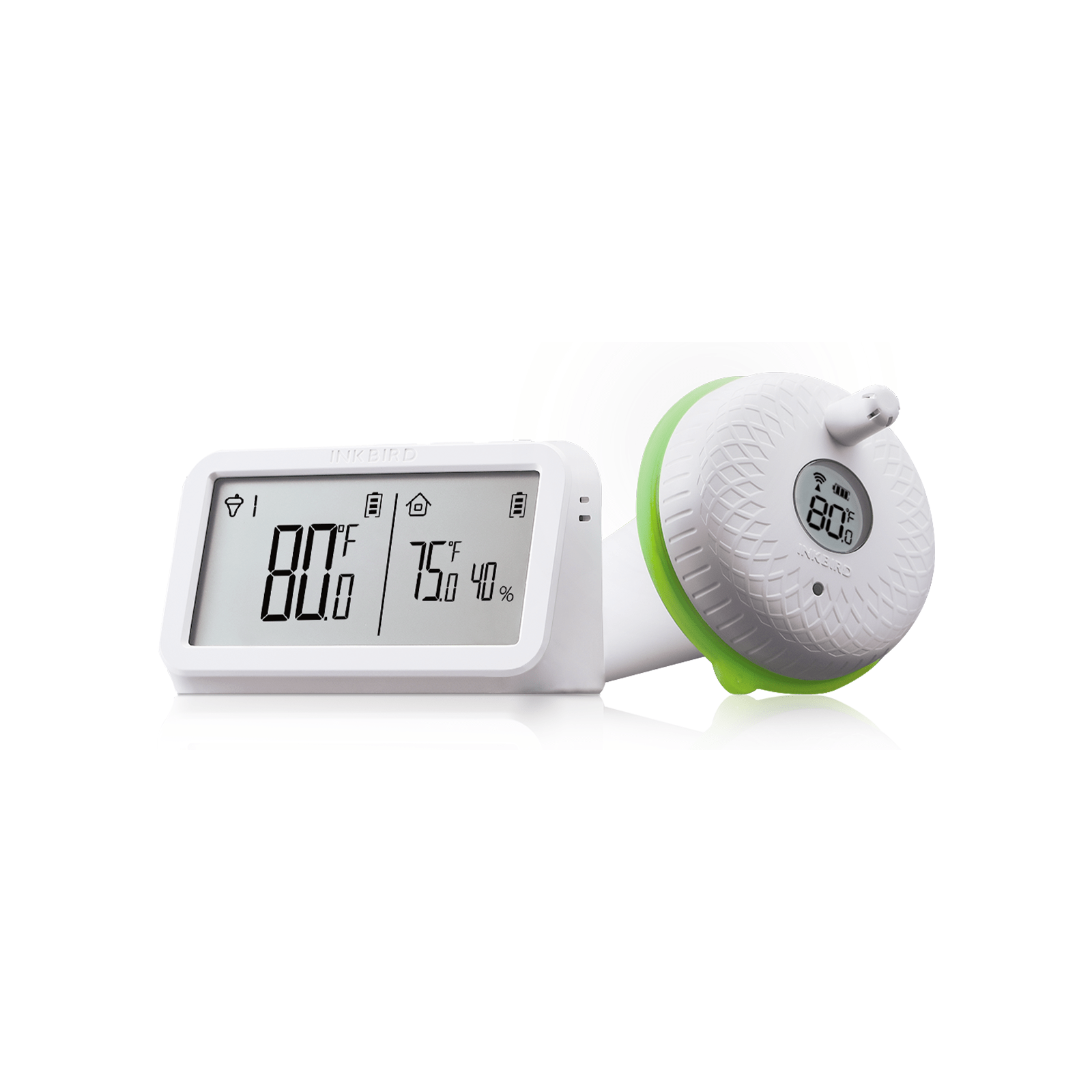 Wireless Pool Thermometer Set IBS P02R - Digital Floating Thermometer for Swimming Pools, Spas & Hot Tubs - Monitor Water Temperature Remotely for Perfect Swimming Comfort