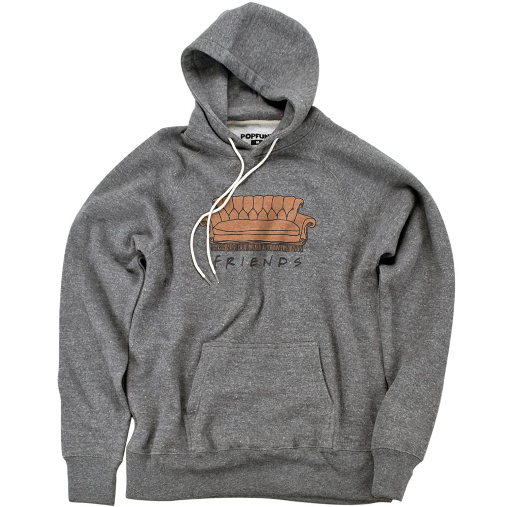 Popfunk Friends The Pivot! Couch Official Premium Ultrasoft Tri-Blend Hoodie - Comfortable Unisex Pullover for TV Fans, Gaming & Lounge Wear