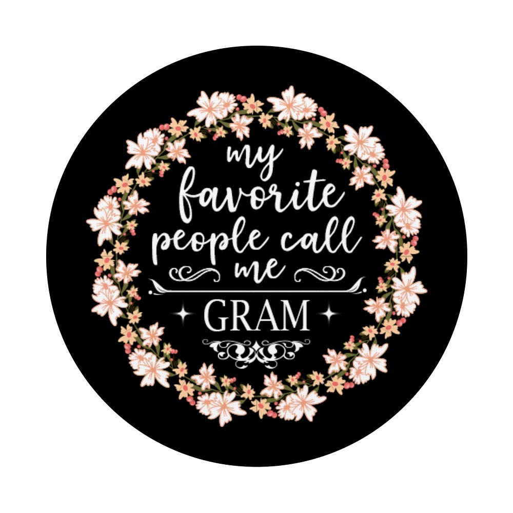 Gram Christmas Gifts Floral PopSockets PopGrip: Swappable Phone & Tablet Grip for Daily Use, Travel, and Photography