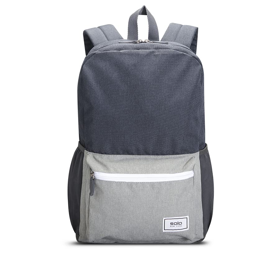 Solo Re:Solve 15.6 Inch Laptop Backpack - Waterproof Anti-Theft Business Backpack for Men & Women, Blue/Gray - Perfect for Work, Travel & College Commute