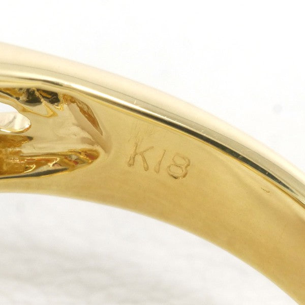18K Yellow Gold Coral Diamond Ring for Women - Elegant Jewelry Gift for Anniversary, Engagement & Special Occasions