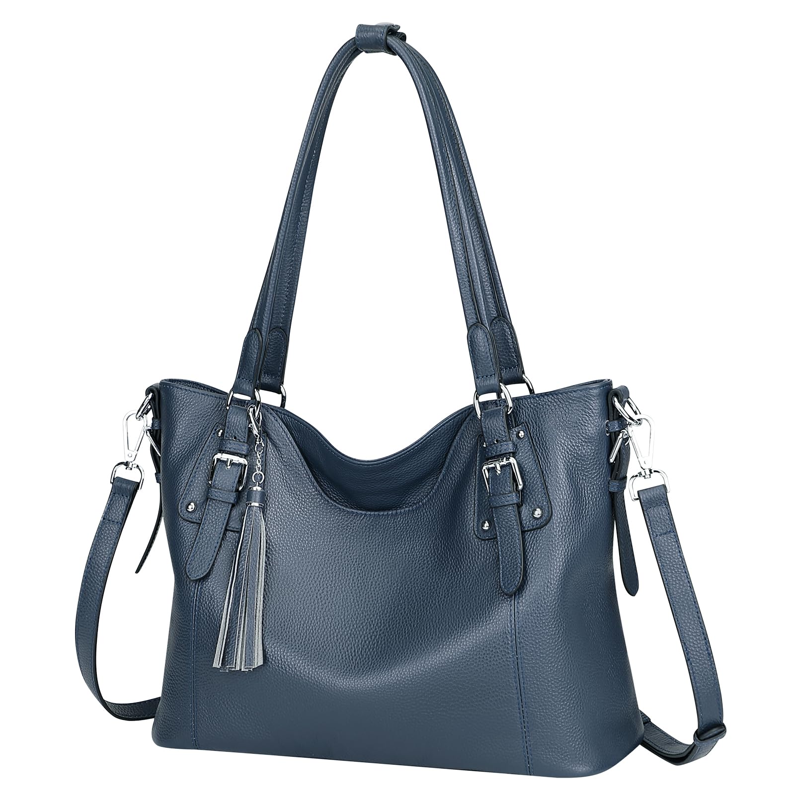 Genuine Leather Women's Shoulder Bag Tote Crossbody Purse - Soft & Stylish Handbag for Work, Travel & Everyday Use