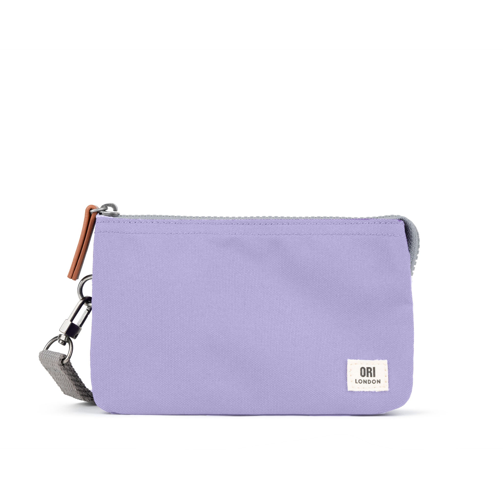Eco-Friendly Lavender Recycled Canvas Crossbody Bag with Adjustable Wrist Strap - Perfect for Shopping, Travel & Everyday Use