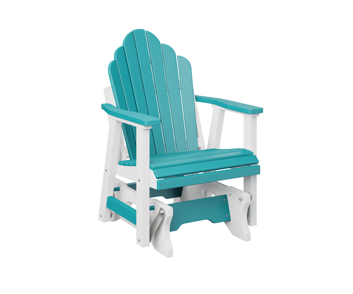 Berlin Gardens Cozi Back Single Glider - Comfortable Outdoor Rocking Chair for Patio, Porch & Garden Relaxation | Perfect for Reading, Lounging & Enjoying Nature