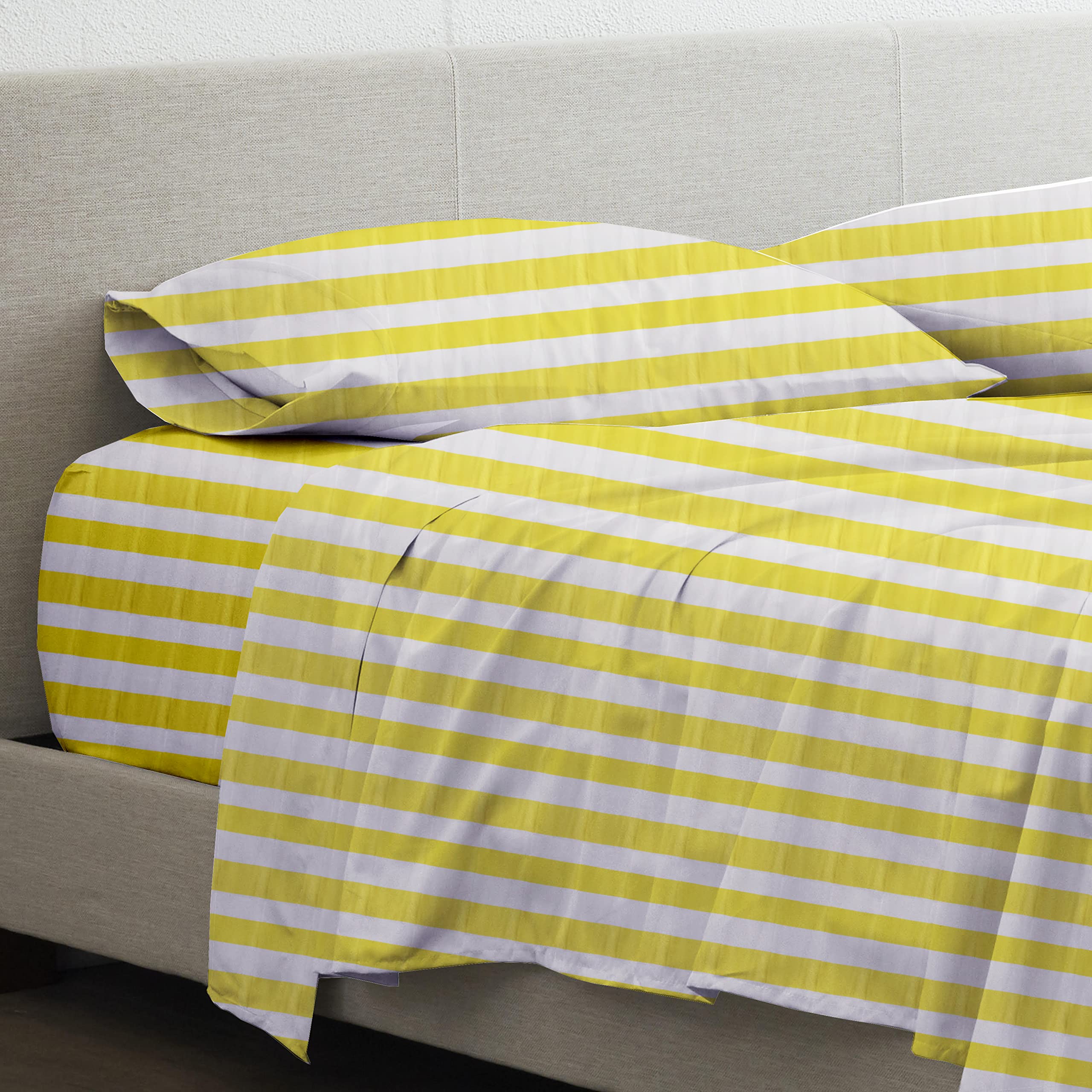 Premium RV King Sheets Set - 100% Giza Cotton 4-Piece Bedding for Travel Trailers & Campers (72