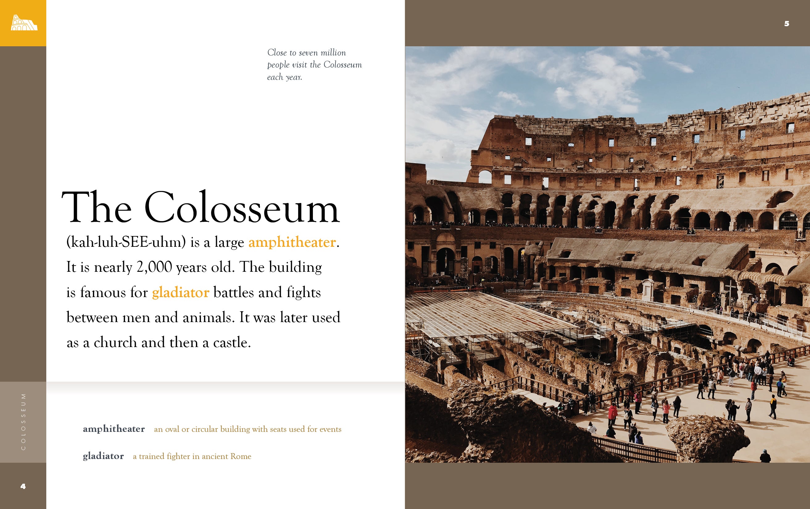 Colosseum: Ancient Rome's Iconic Landmark - 9781640268579 | History Book for Travel Enthusiasts & Students