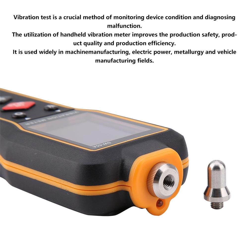 SW-65A Handheld Digital Vibration Analyzer Tester - Portable Vibration Meter for Equipment Monitoring & Predictive Maintenance - Ideal for Industrial Machinery, HVAC Systems & Automotive Diagnostics