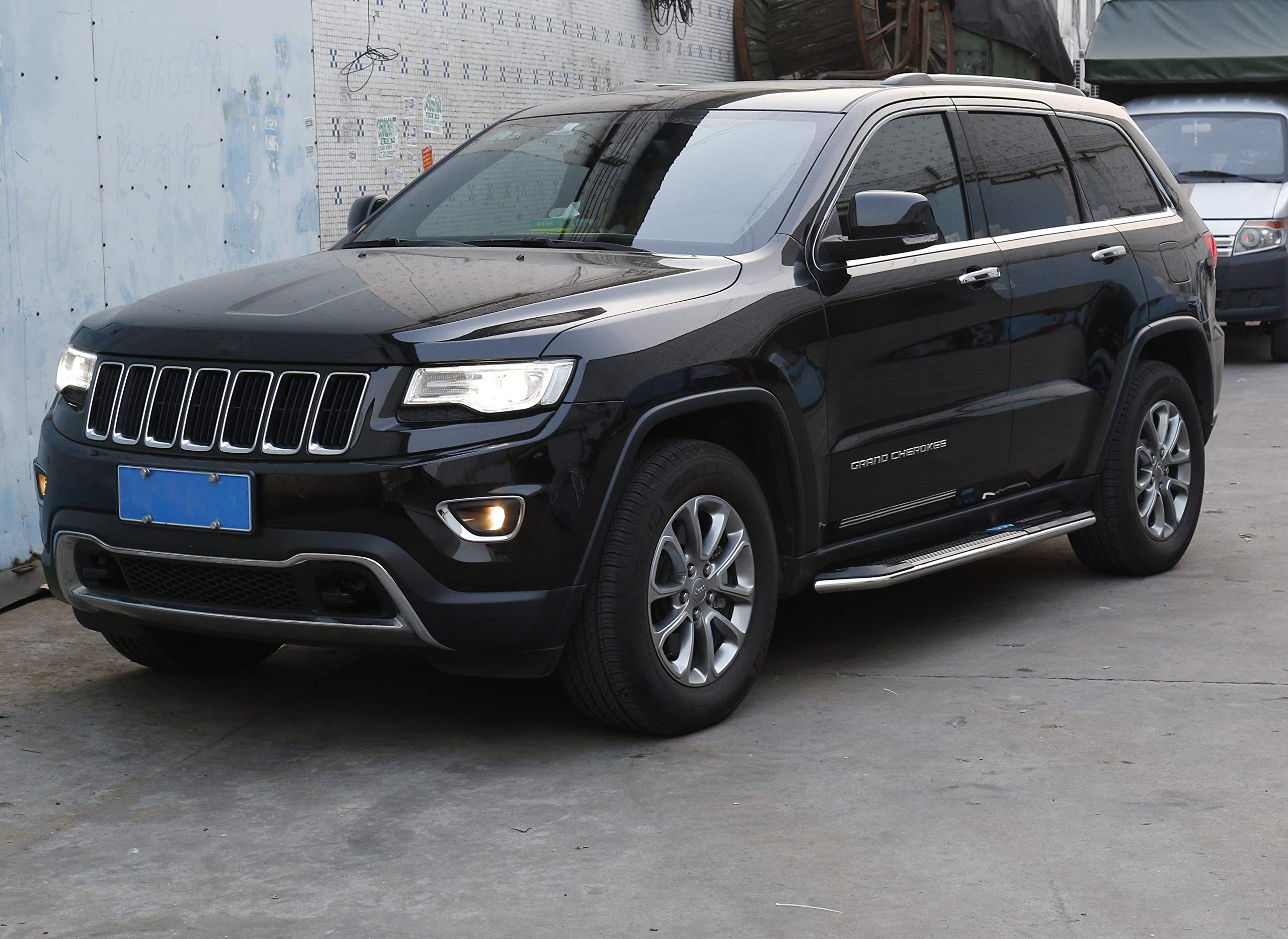 2011-2019 Jeep Grand Cherokee Running Boards - Heavy Duty Side Step Nerf Bars with Anti-Slip Protection | Perfect for Off-Roading, Daily Commute & Truck Accessories