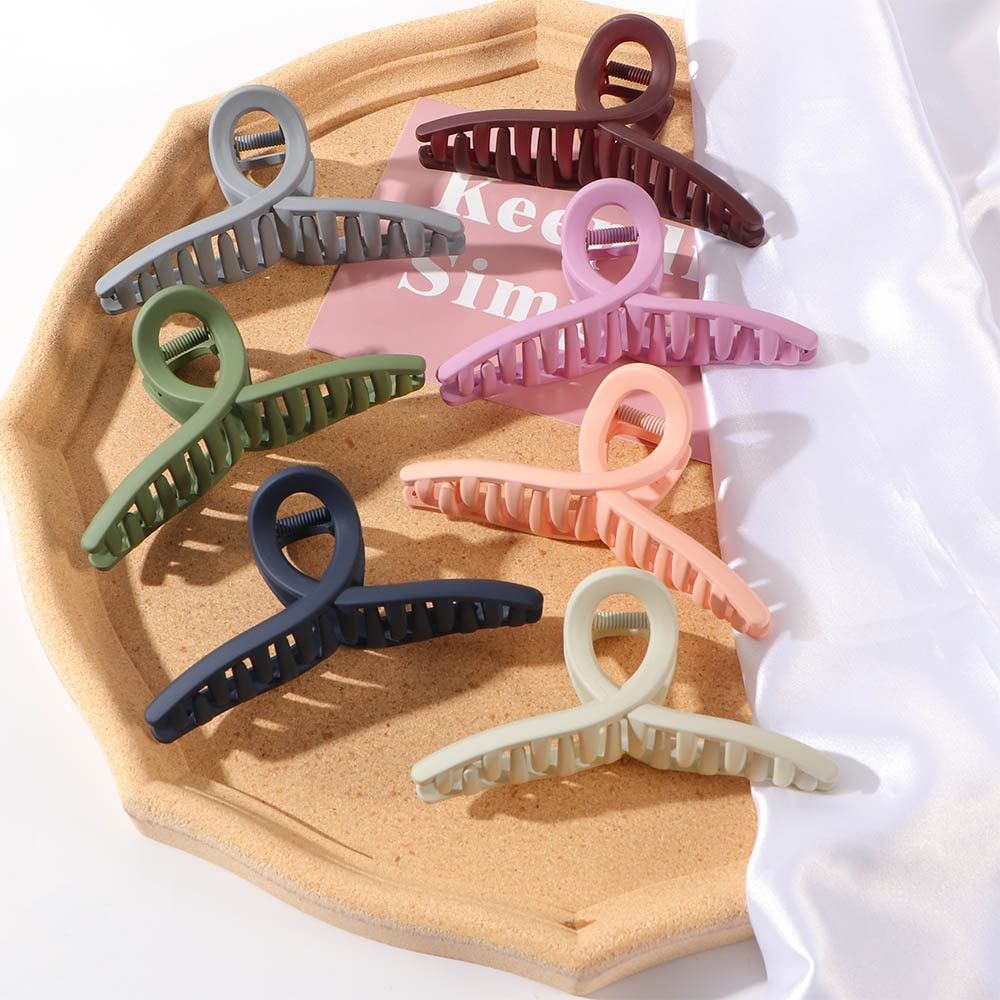 4 Pcs Acrylic Hair Clips for Women - Transparent Cross Hairpins, Crab Claw Hair Clips for Girls - Hair Accessories for Makeup, Washing & Decoration - Perfect for Daily Styling, Salon Use & Gift Giving