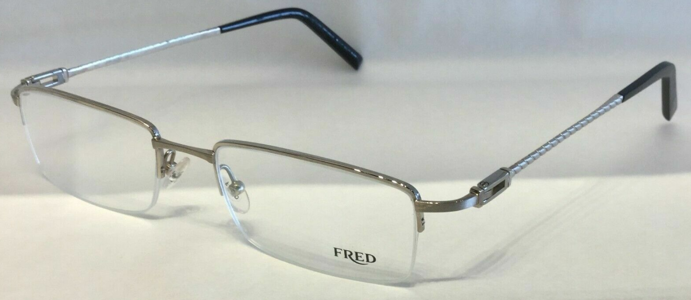 Fred Samoa N2 8354 003 Palladium Silver Rectangle Women's Eyeglasses - Stylish & Lightweight Eyewear for Work, Reading & Everyday Fashion