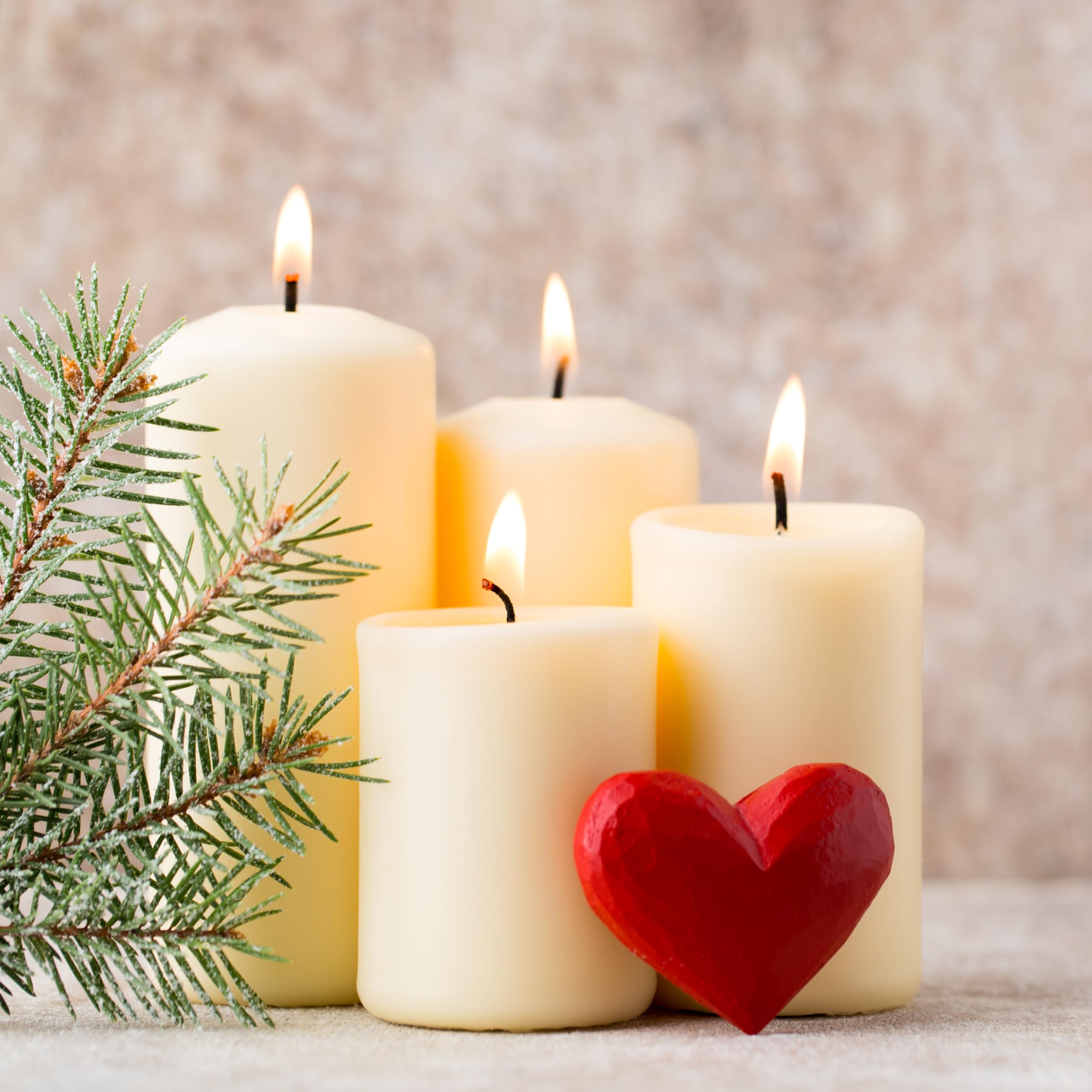 Unscented Pillar Candles Set of 4 - 3x6 Inch Vanilla Scented Slow Burning Candles for Wedding Decorations, Table Centerpieces, Romantic Dinners & Home Decor - Large White Pillar Candles by PARNOO