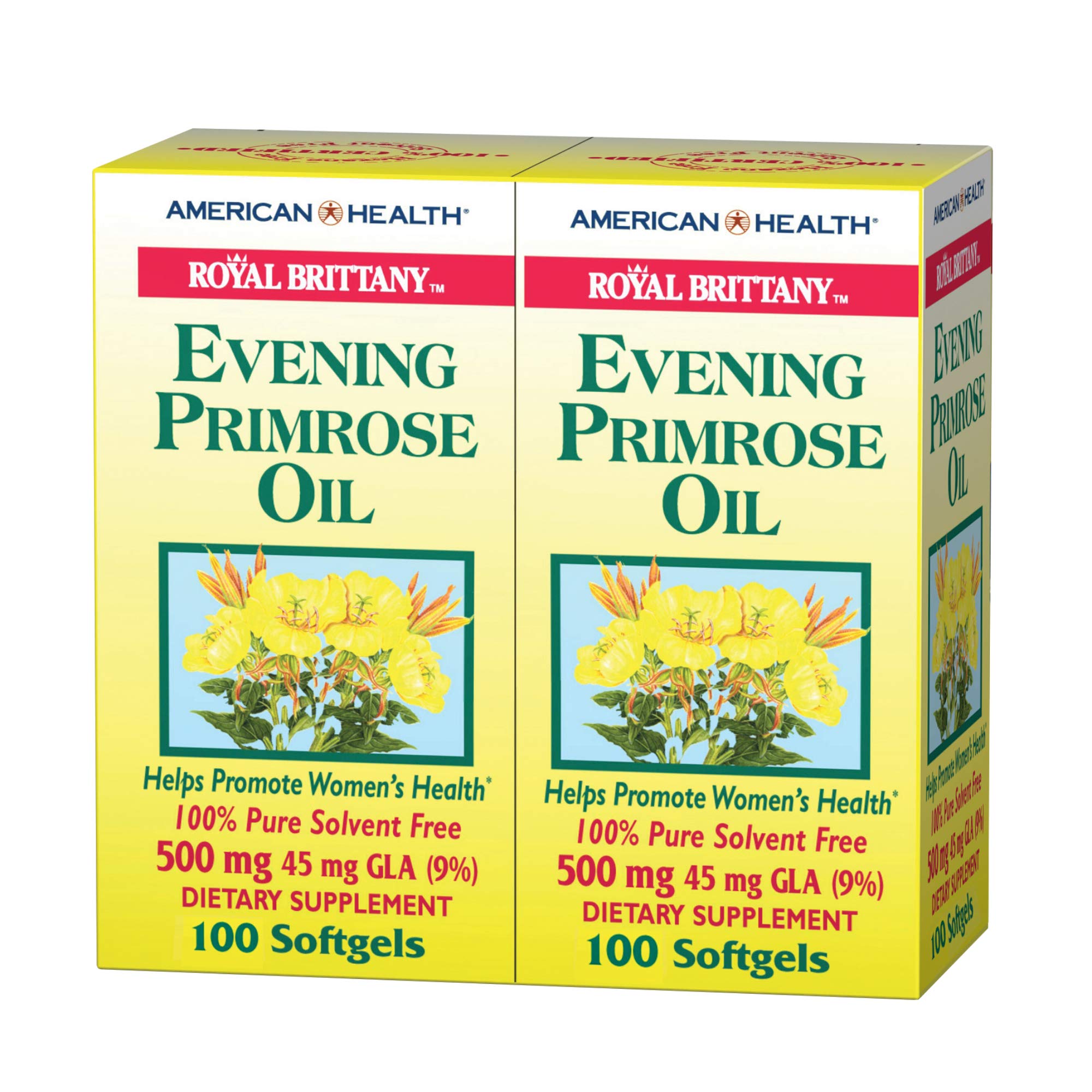 Royal Brittany Evening Primrose Oil 200 Softgels - Premium American Health Supplement for Women's Wellness | Supports Hormonal Balance, Skin Health & PMS Relief | Perfect for Daily Wellness Routine & Natural Self-Care