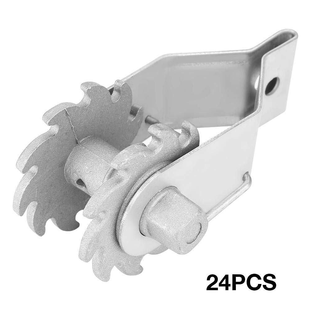 24Pcs Heavy Duty Electric Fence Strainer - Professional Aluminum Alloy Ratchet Wire Tensioner with Locking Frame for Farm & Livestock Fencing | Secure Animal Containment & Property Protection