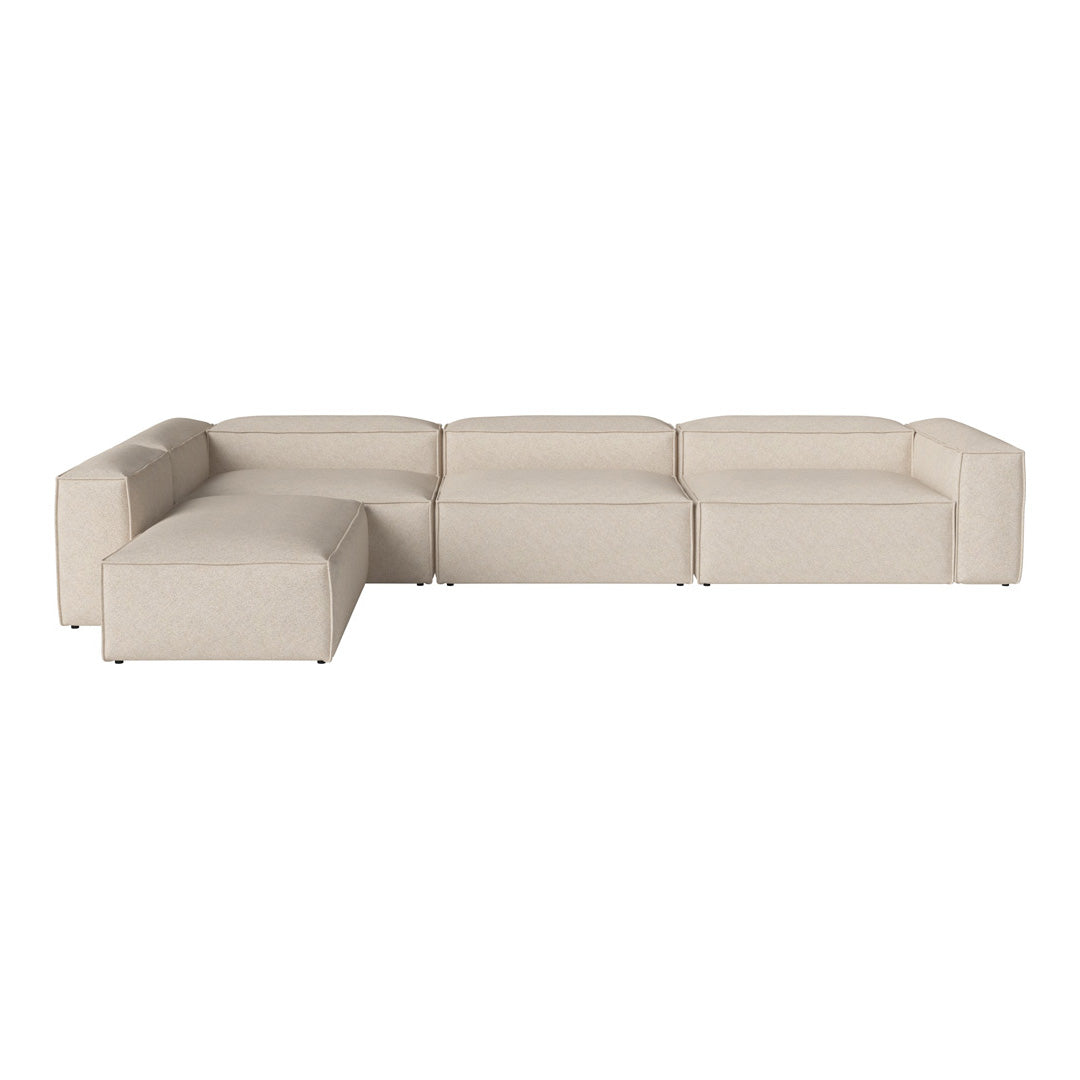 Cosima Corner Sofa with Open End - Modern L-Shaped Sectional Couch for Living Room, Lounge & Home Theater