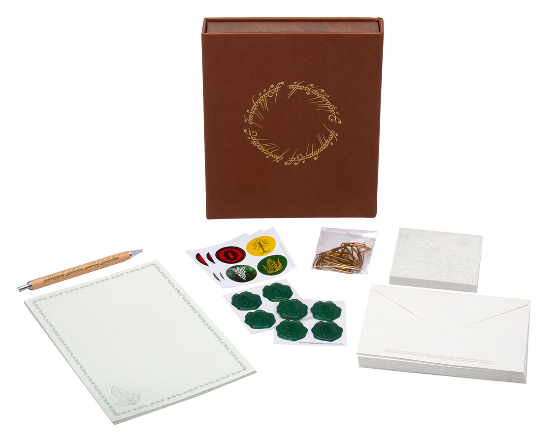 The Lord of the Rings One Ring Stationery Set - Premium Writing Gift Set with Notebook, Pen & Stickers - Perfect for LOTR Fans, Collectors & Fantasy Writers