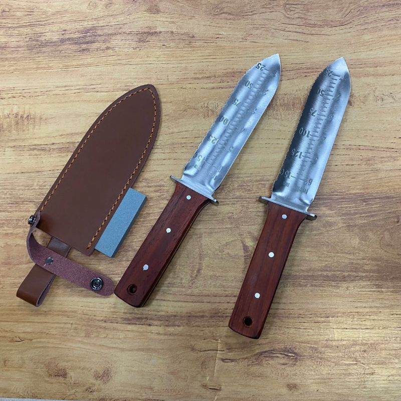 Premium Hori Hori Garden Knife - Stainless Steel Multi-Purpose Digging Tool for Weeding, Planting & Harvesting | Perfect for Gardening, Landscaping & Outdoor Adventures