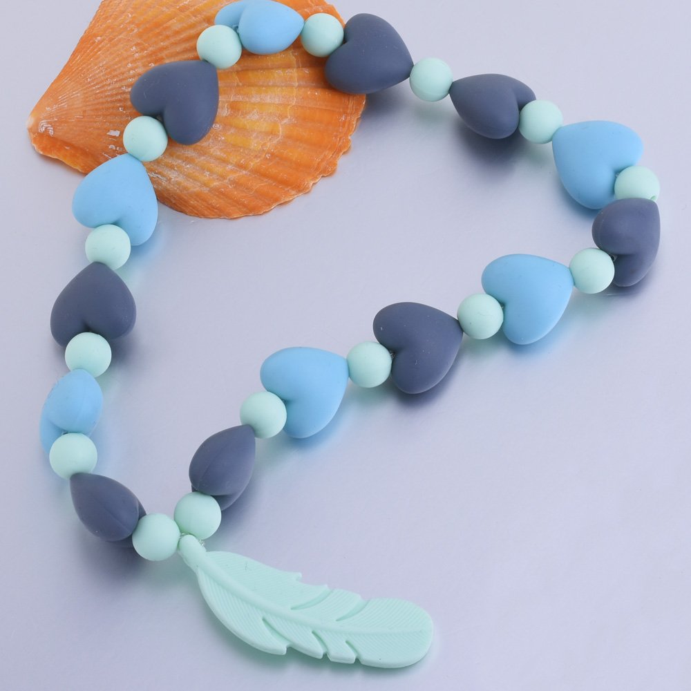 15x18.2x10.5mm Rabbit-Shaped Food Grade Silicone Beads - 10pcs Purple Silicone Necklace for DIY Jewelry Making & Baby Teething Toys