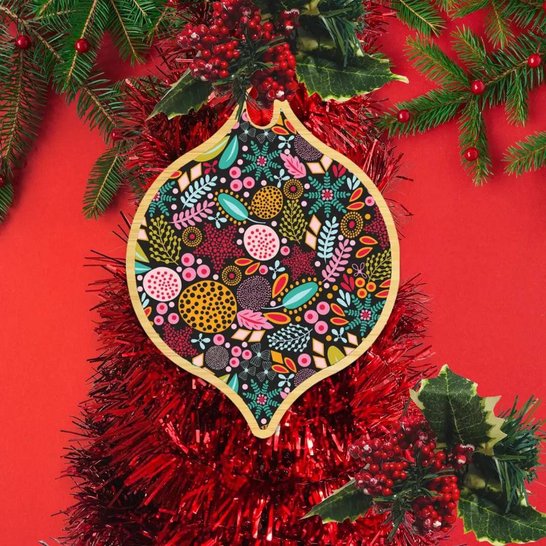 Australiana Christmas Ornament Bauble Set - 12-Piece Handmade Australian-Themed Holiday Decorations for Christmas Tree, Home & Office Decor