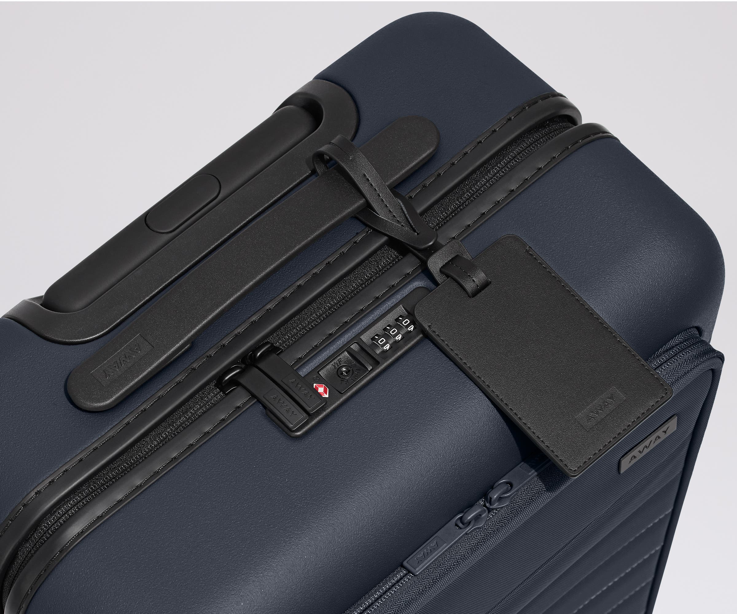 Premium Navy Blue Executive Carry-On Luggage - Lightweight & Durable Business Travel Suitcase for Airplane Cabin Use