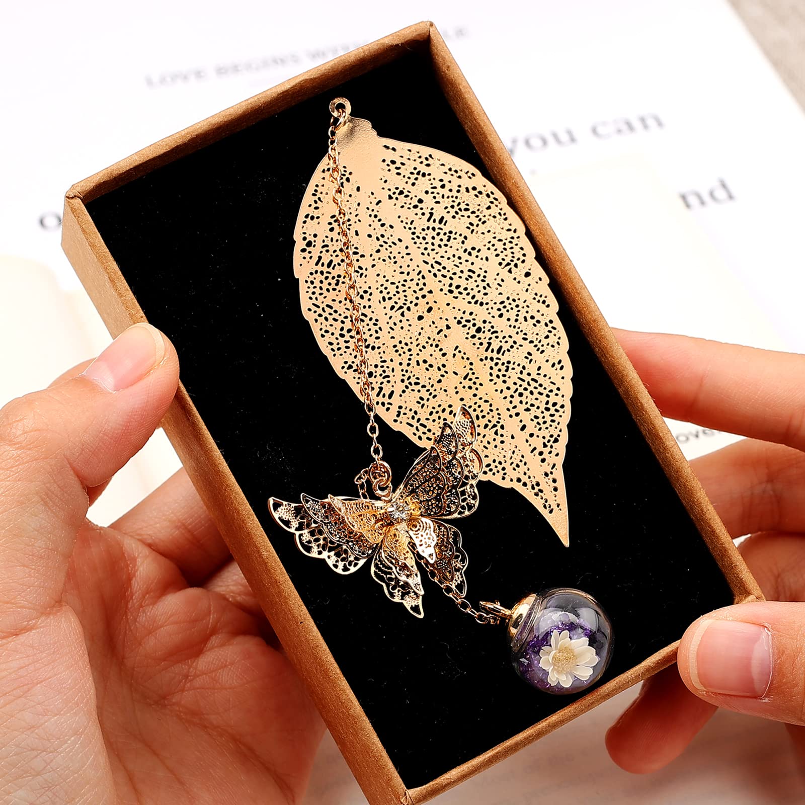 Elegant Gold Butterfly Charm Bookmark for Women - Perfect Gift for Book Lovers, Teachers & Readers - Unique Birthday, Appreciation & Stocking Stuffer Present - Ideal for Reading, Book Clubs & Literary Gifts