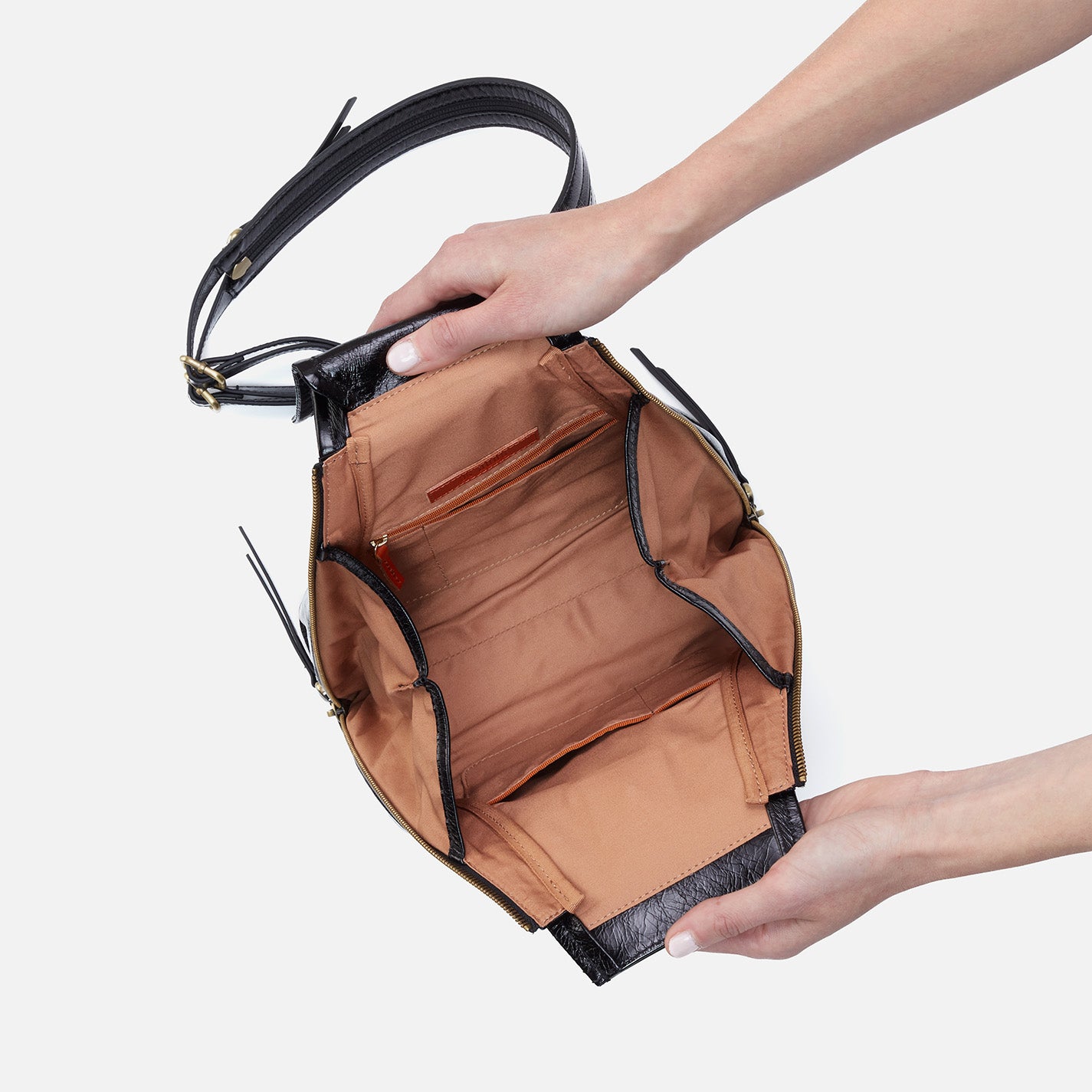 Premium Betta Backpack - Genuine Polished Leather, Stylish Black Design for Work, Travel & Daily Commute