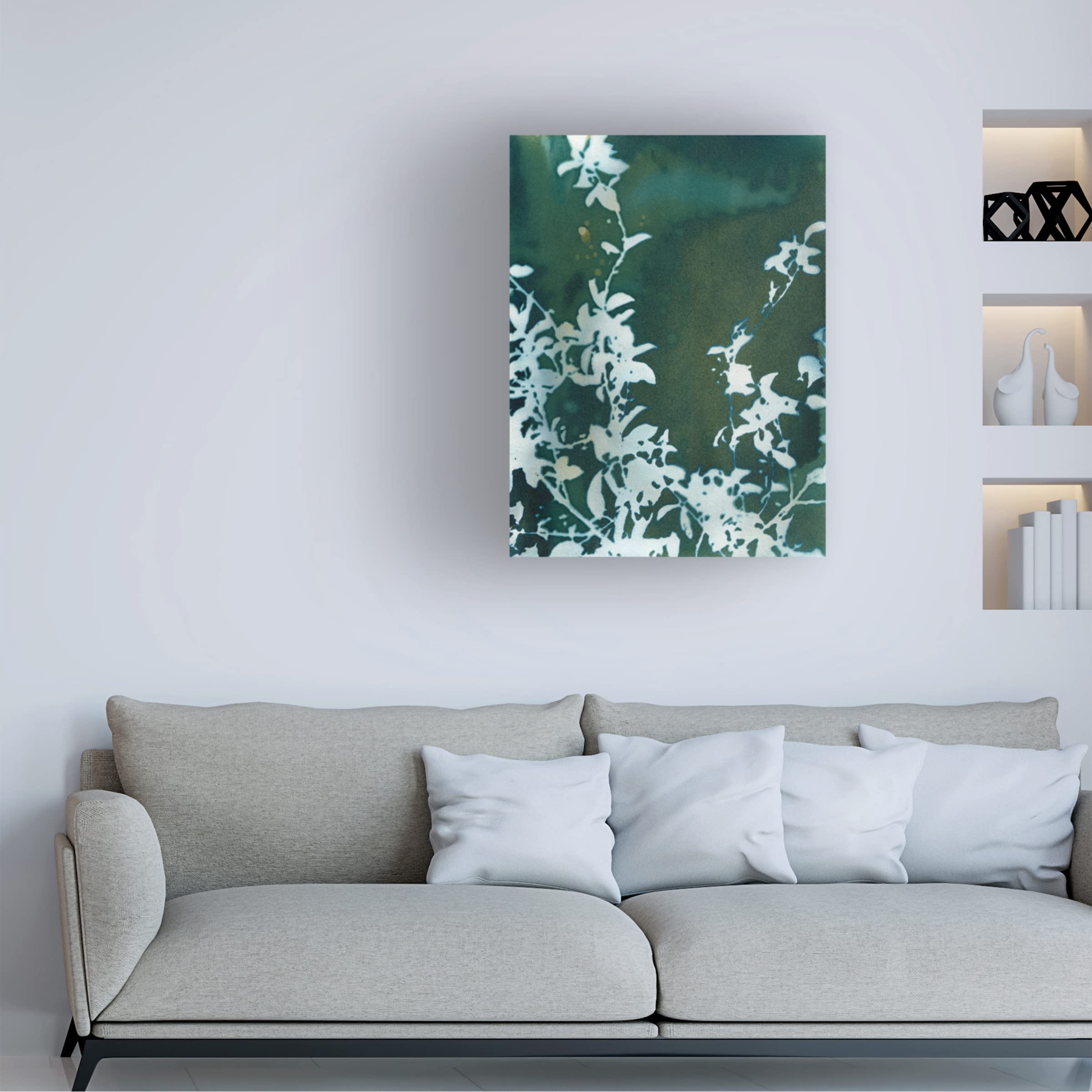 Krista McCurdy 'Dark Garden' Canvas Art Print - Floral Wall Decor for Living Room, Bedroom & Office - Trademark Fine Art Collection