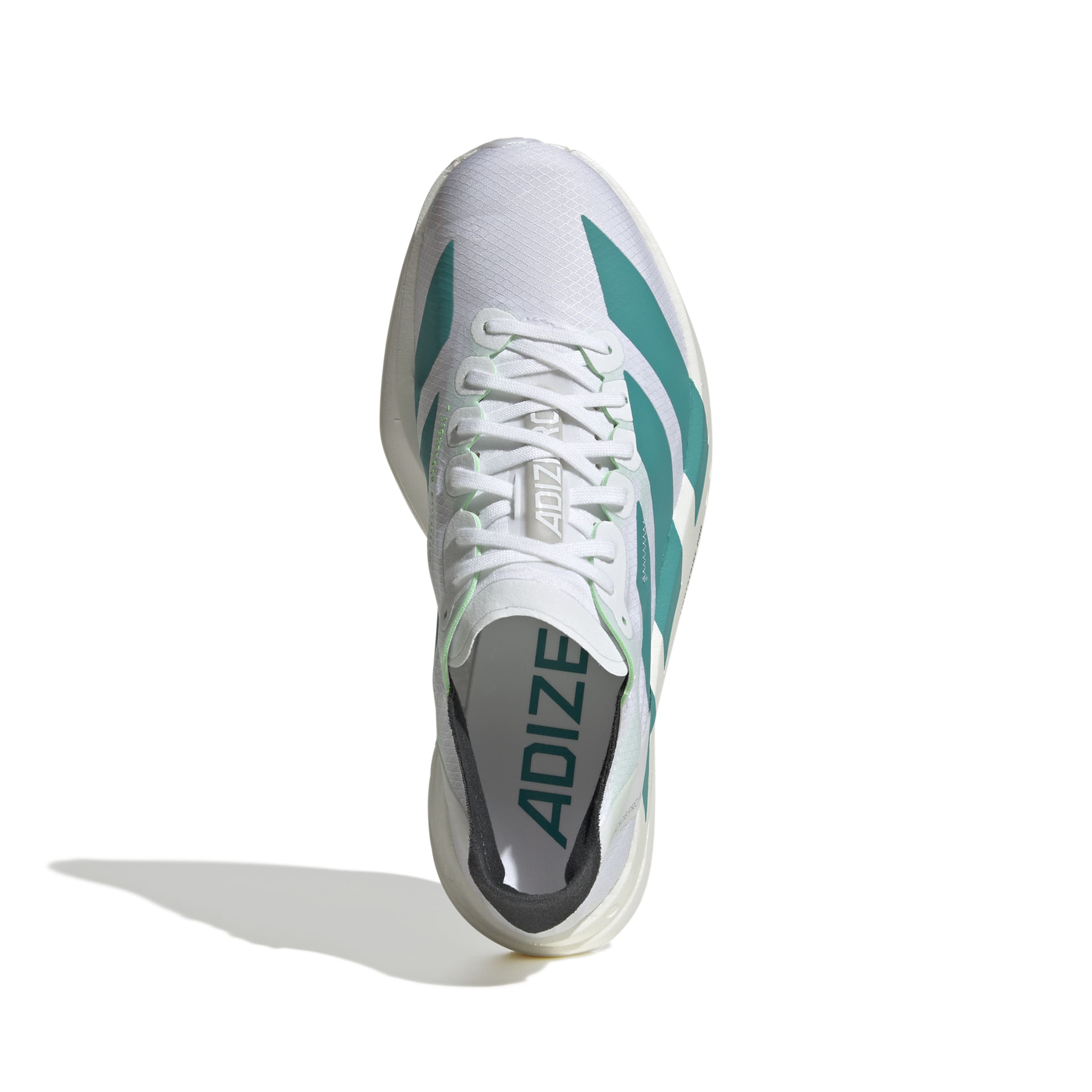 Adidas Women's Adizero Adios Pro 4 Running Shoes - Lightweight Carbon Fiber Racing Sneakers for Marathon & Road Running (White/Purple/Black)