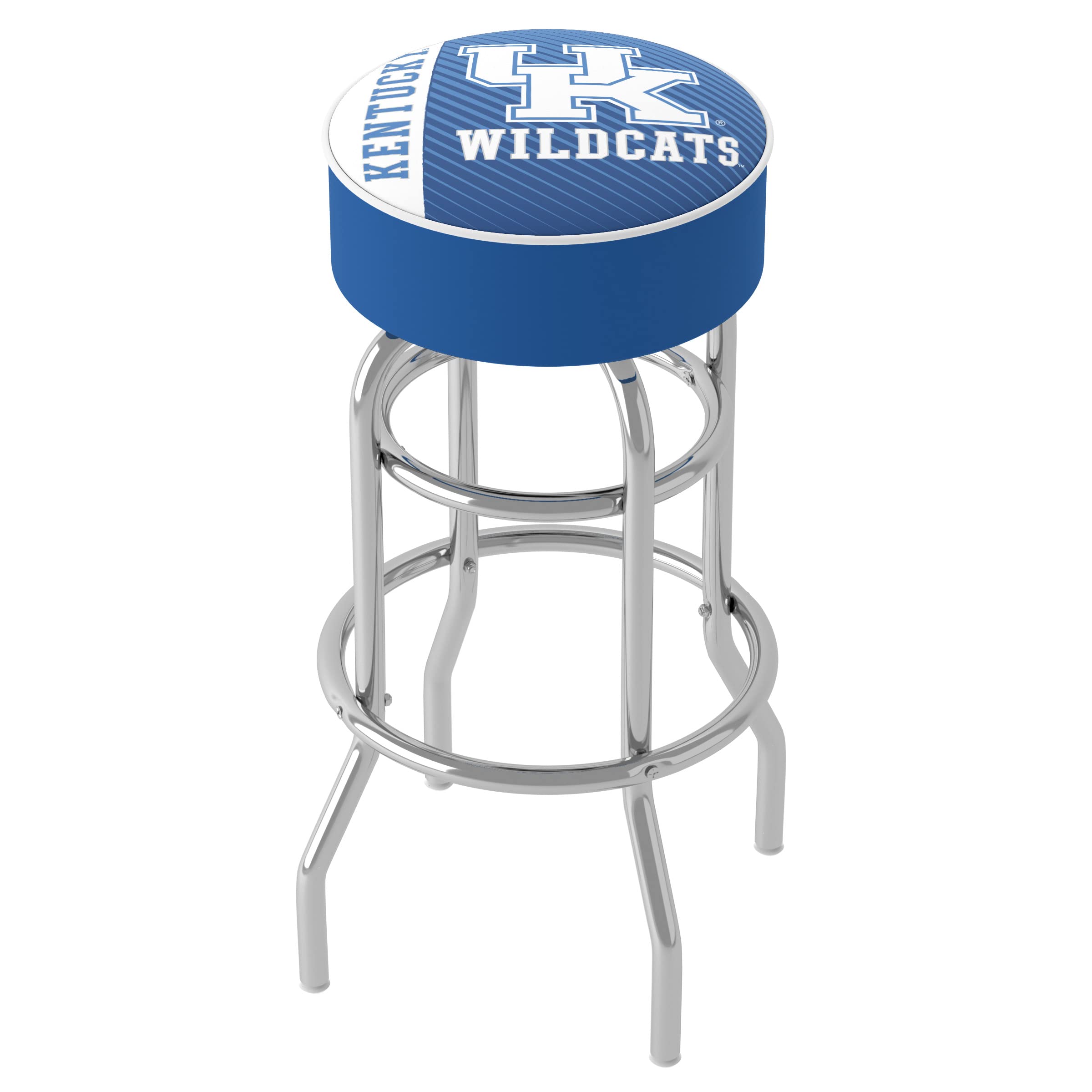 Kentucky Wildcats Bar Stool - Swivel Game Room Chair with Foam Padded Seat - Perfect for Home Bars, Man Caves & Sports Themed Decor - NCAA UK Fan Gift & College Memorabilia