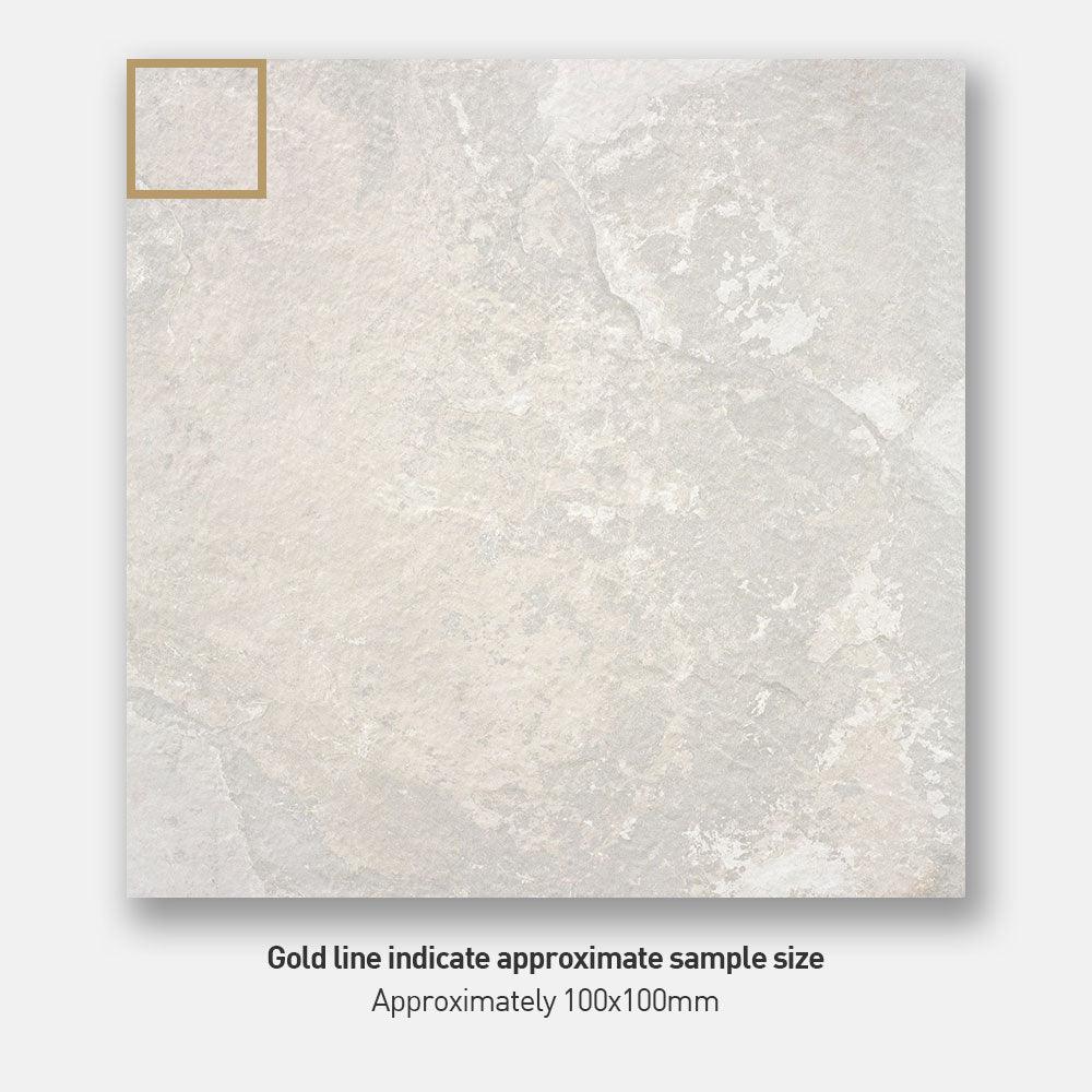 Casablanca Blanco 600x600mm Matte Porcelain Floor Tile - Perfect for Bathroom, Kitchen & Living Room Flooring