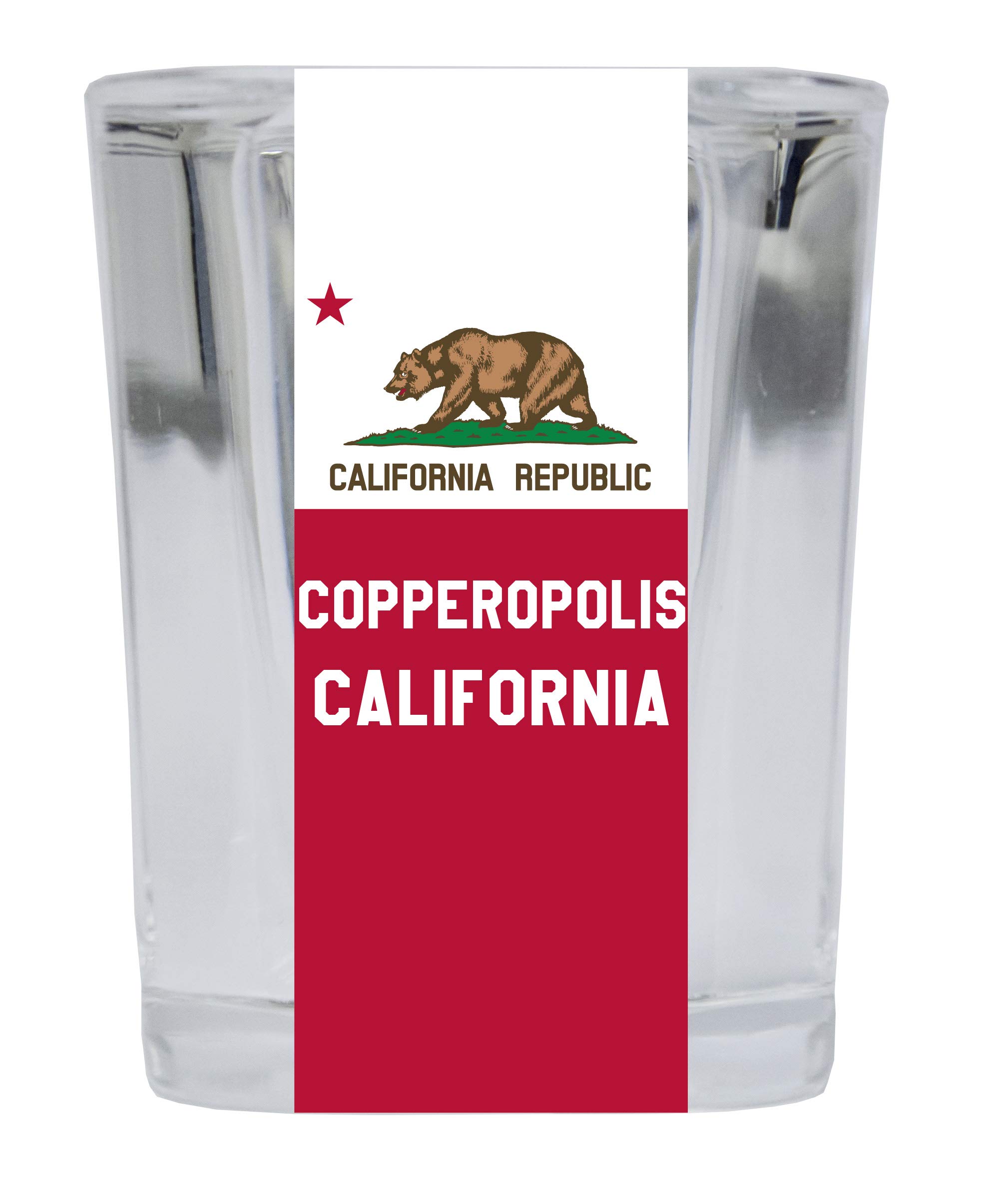Copperopolis California Souvenir - 2 Ounce Square Shot Glass for Whiskey, Tequila & Liquor | Perfect for Gifts, Collectibles & Barware