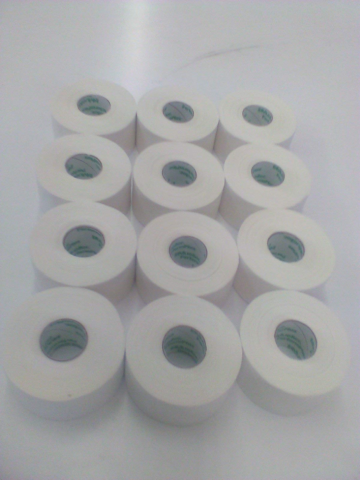 Mueller Perform Plus Athletic Tape - 12 Roll Pack for Sports Injuries, Joint Support & Wrist Wrapping - Ideal for Basketball, Volleyball & Weightlifting