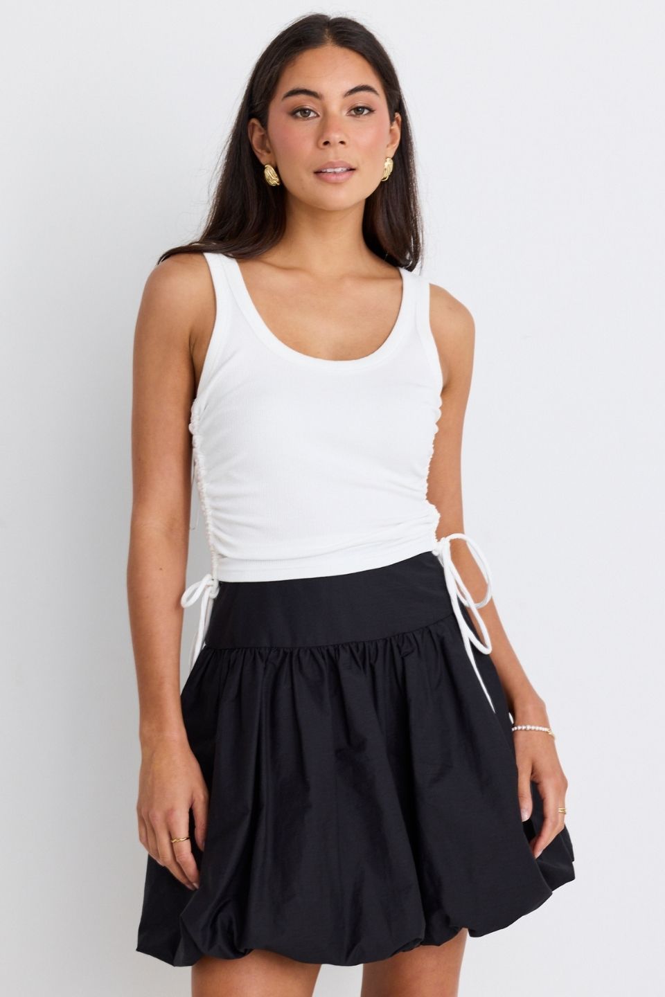 Sexy Black Bubble Mini Skirt for Women - High Waisted Stretchy Party Clubwear - Perfect for Night Out, Date Night & Special Occasions