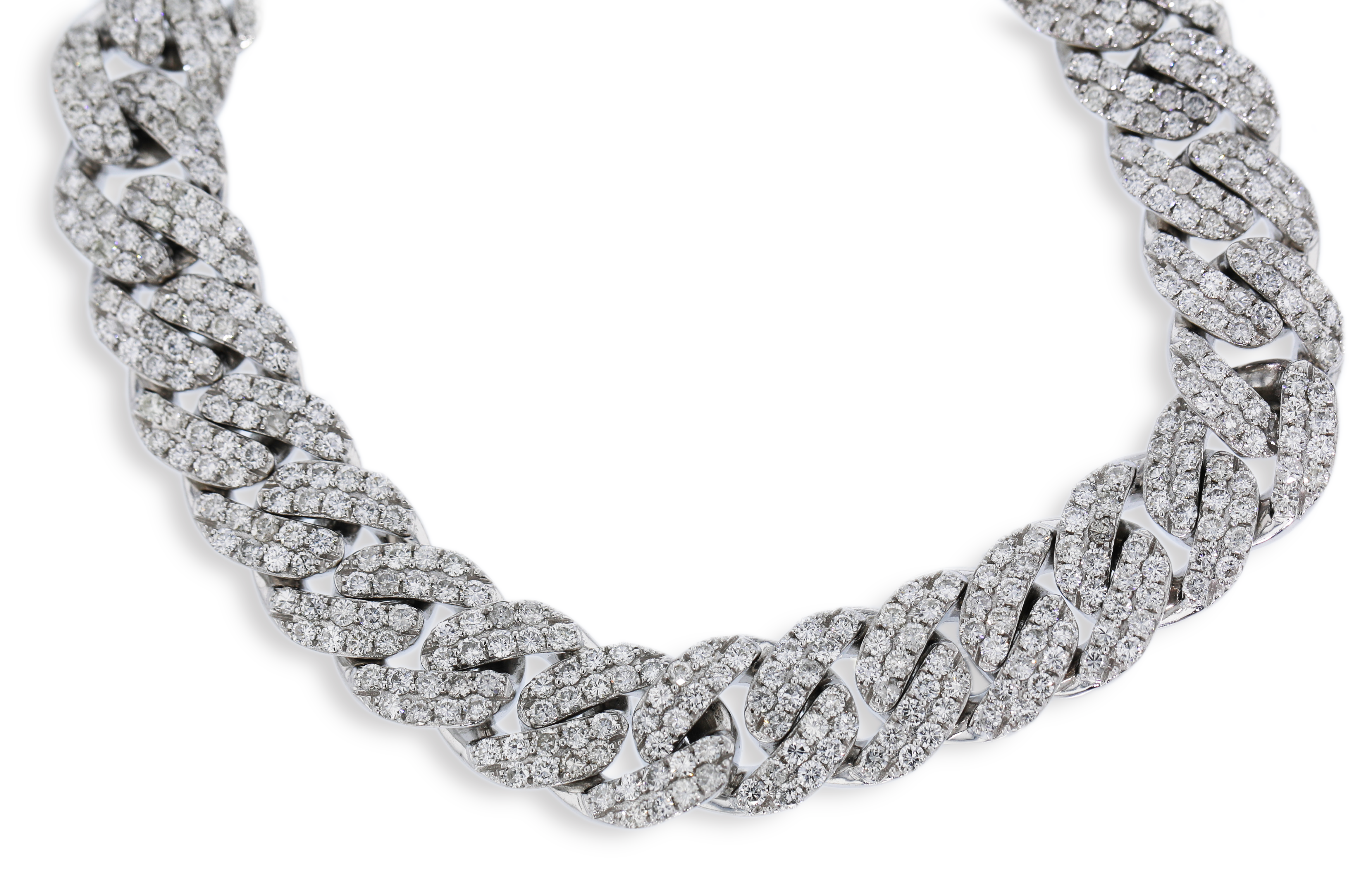 14K White Gold Men's Diamond Bracelet - 9.33CTW Luxury Tennis Bracelet for Gifts, Anniversaries & Special Occasions