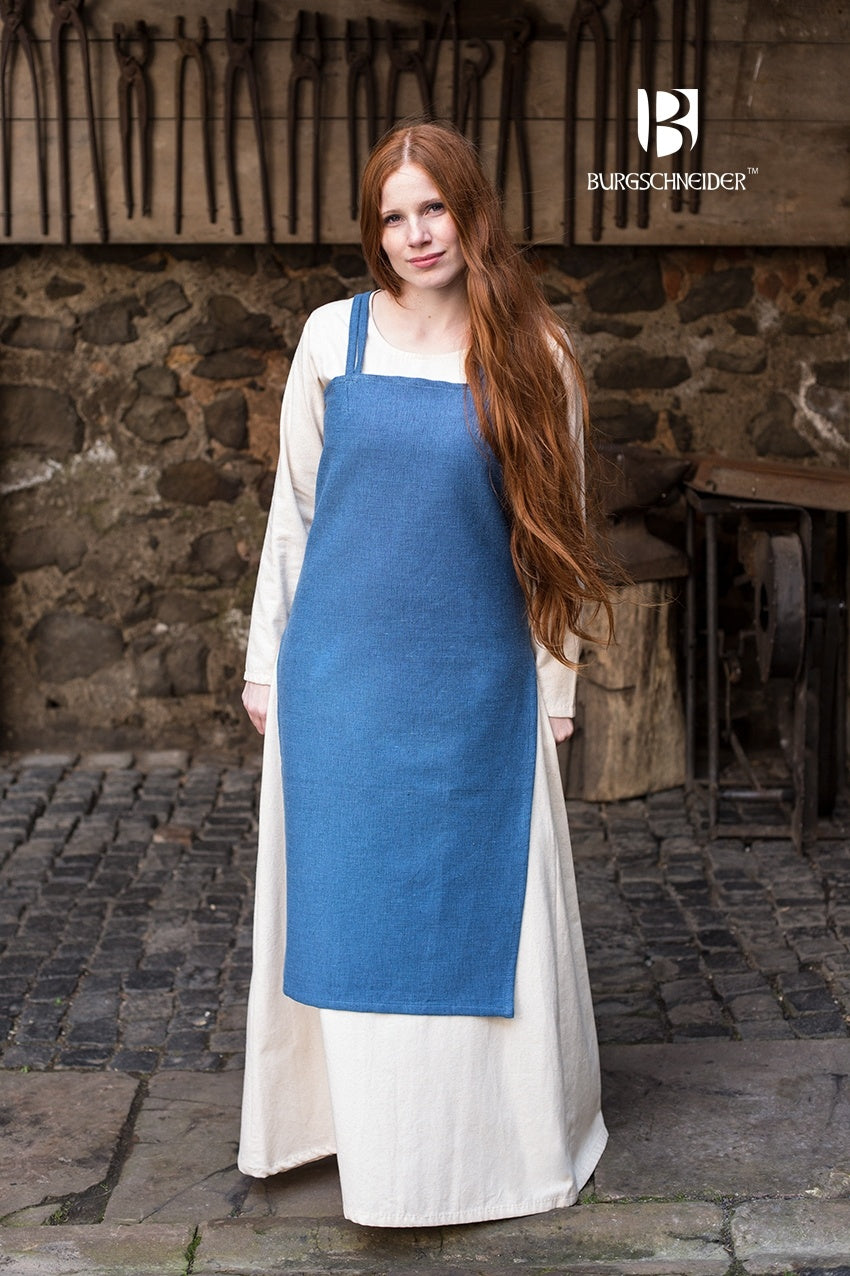 Viking Dress for Women - Frida Ocean Blue Floral Print Boho Maxi Dress - Perfect for Beach Vacations, Summer Parties & Boho Fashion