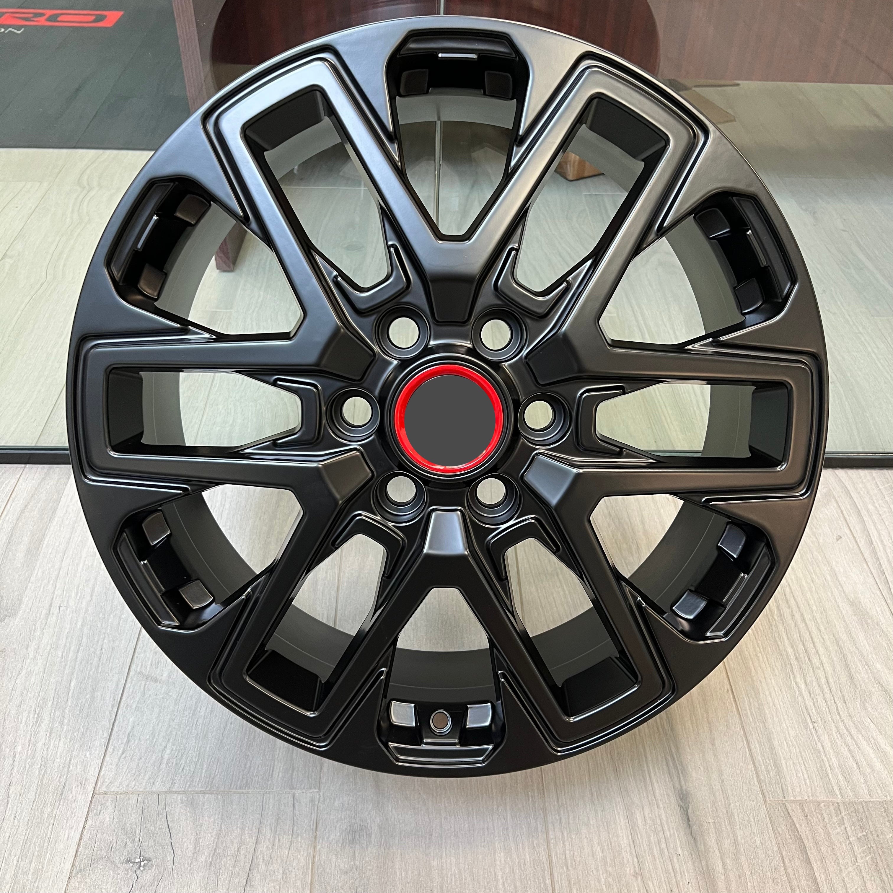 2023 Black Pro Style 18-Inch Wheels for Toyota Tundra & Sequoia - Off-Road, Street Performance, Custom Truck Upgrades