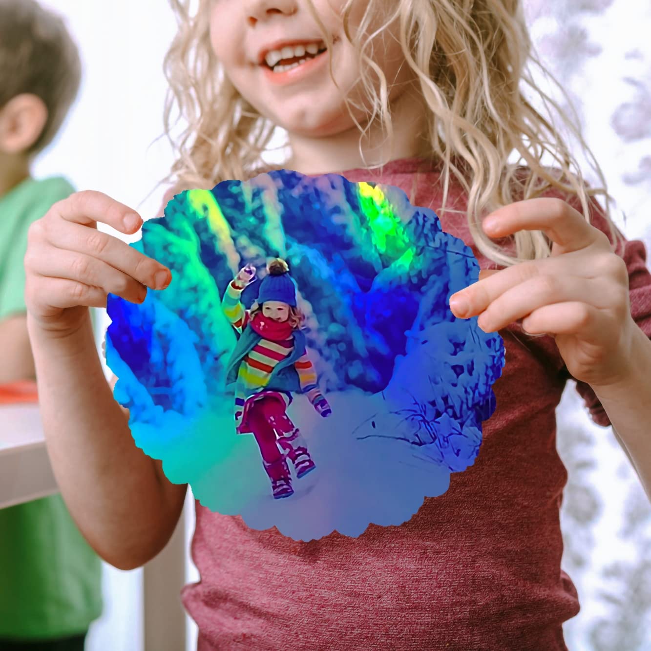 20 Sheets Printable Holographic Sticker Paper 8.5x11 Inch - Waterproof Rainbow Vinyl Stickers for Inkjet/Laser Printer - DIY Crafts, Scrapbooking, Laptop Decoration, Gift Wrapping