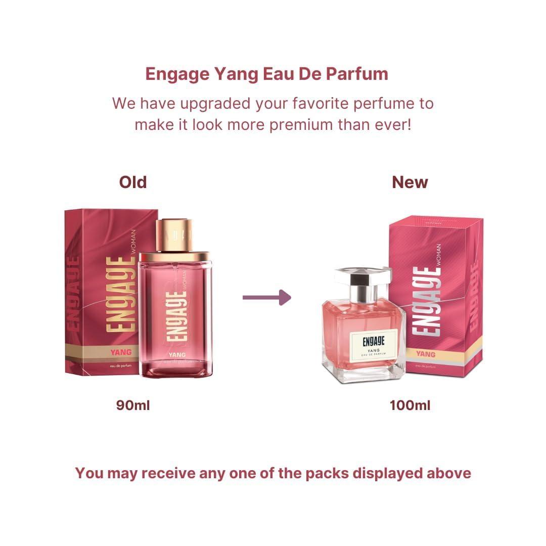 Engage Yang Eau De Parfum for Women - Floral Fruity Perfume, Long Lasting Fragrance, Skin Friendly Scent | Perfect for Daily Wear, Date Night & Special Occasions