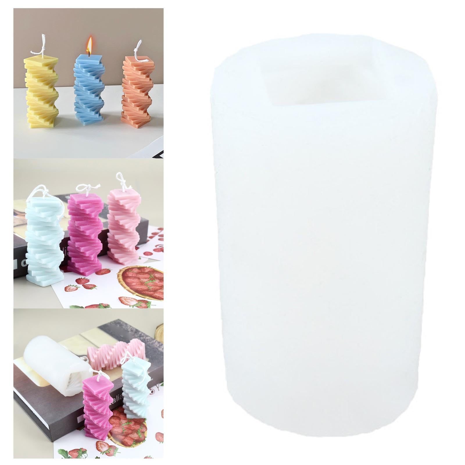 Fashion My Day® DIY Silicone Candle Molds - Handmade Candle Making Kit for Scented, Decorative & Aromatherapy Candles | Reusable Craft Molds for Home Decor, Gifts & Relaxation