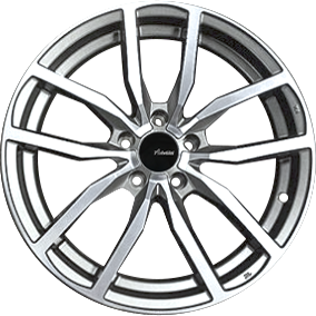 Advanti Racing Rasato Matte Grey 18x8 Wheels with Machined Face - 5x100mm Bolt Pattern, +45 Offset, 73.1mm Hub Bore - Perfect for Subaru Impreza, WRX & Toyota 86 Performance Upgrades