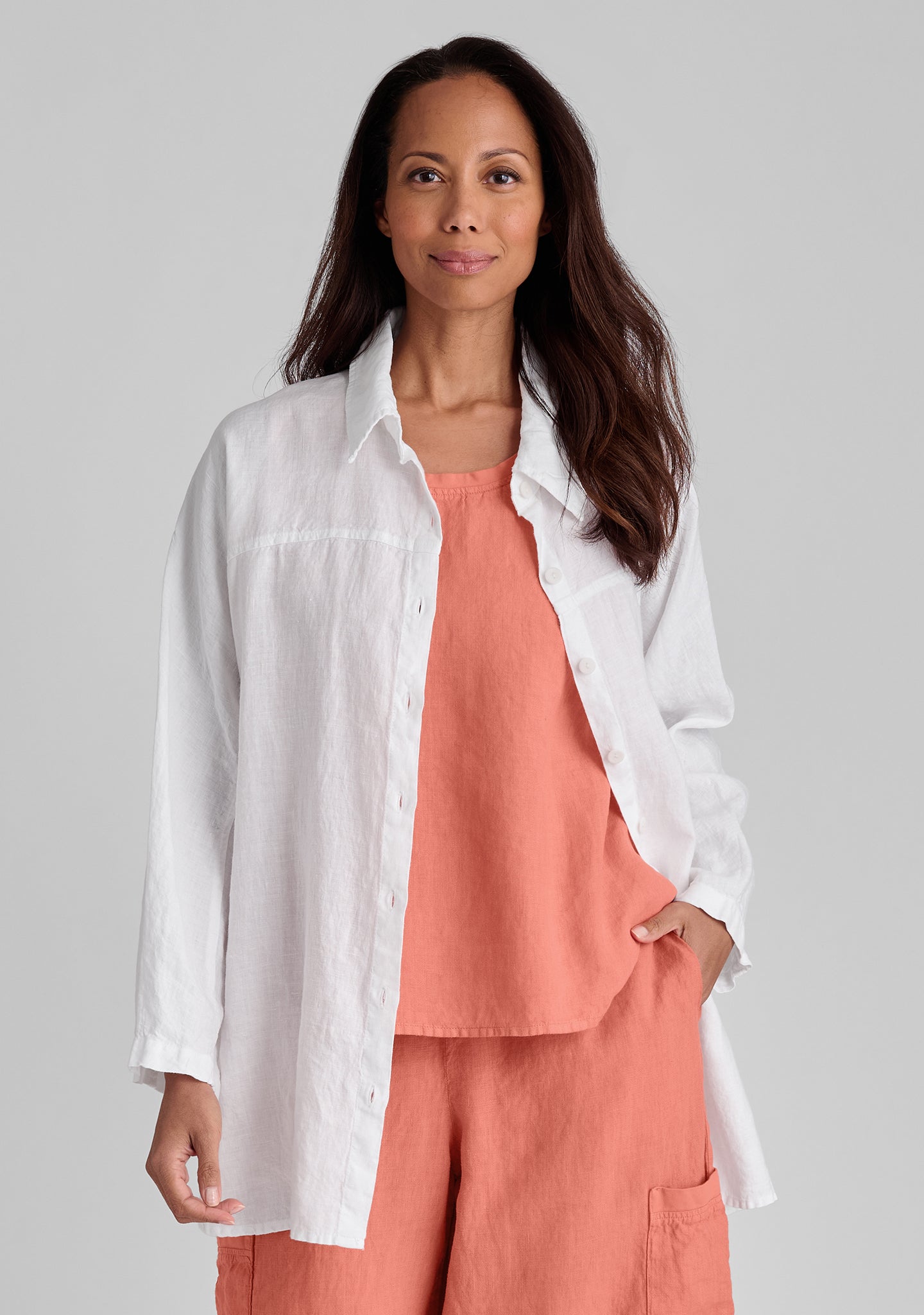Stylish Linen Button Down Shirt for Men & Women | Breathable Summer Casual Shirt | Perfect for Office, Beach & Date Nights