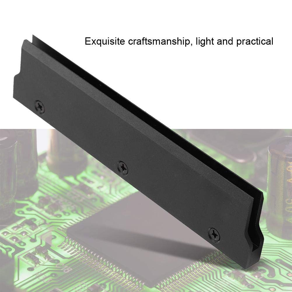 High-Performance Black Aluminum SSD Heat Sink Cooler - Easy Installation for M.2 NVMe SSD Cooling | Perfect for Gaming PCs, Workstations & Data Storage Upgrades