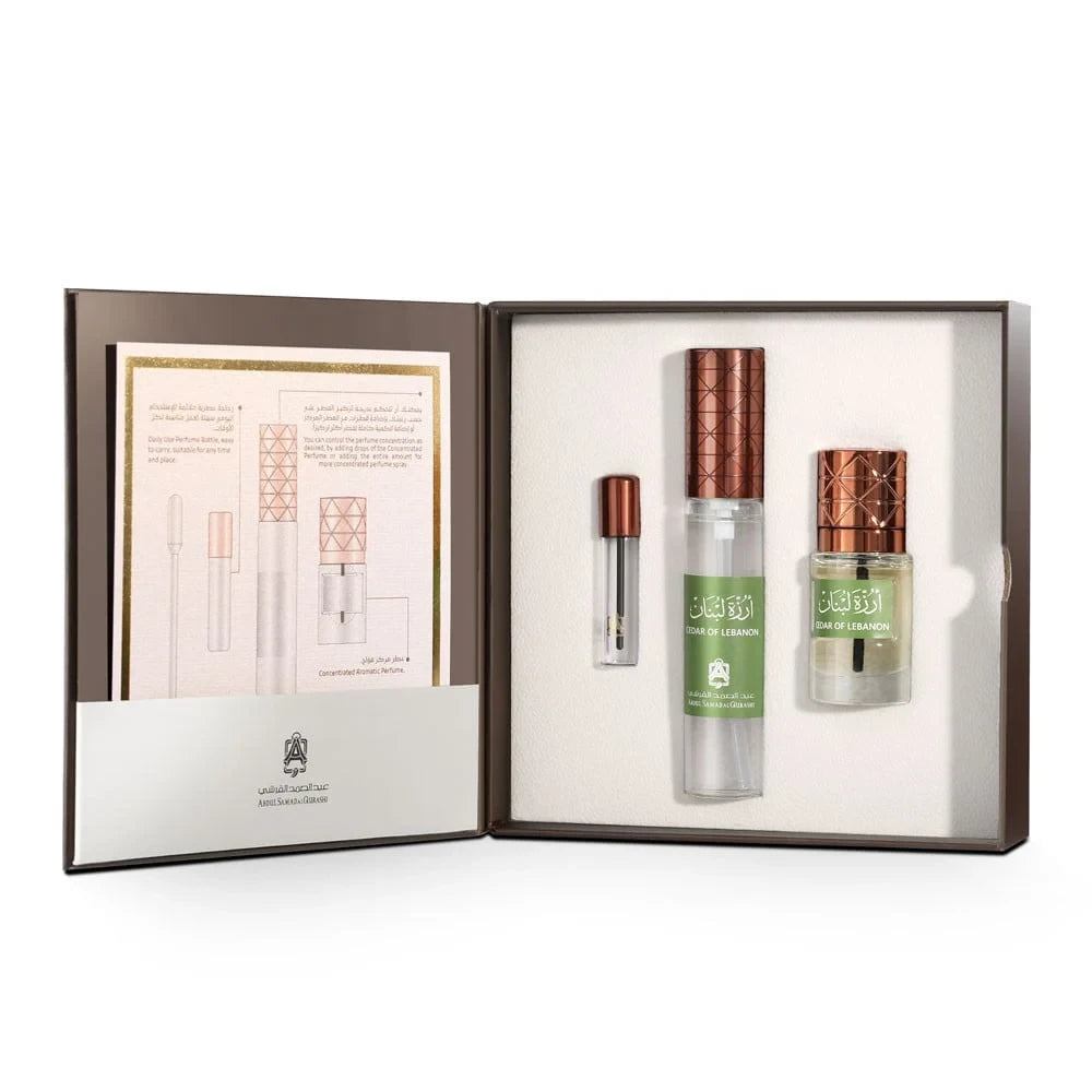 Pure Cedar of Lebanon Essential Oil 6ml & Eau de Parfum 20ml Set - Aromatic Fragrance for Home Diffuser, Meditation & Relaxation