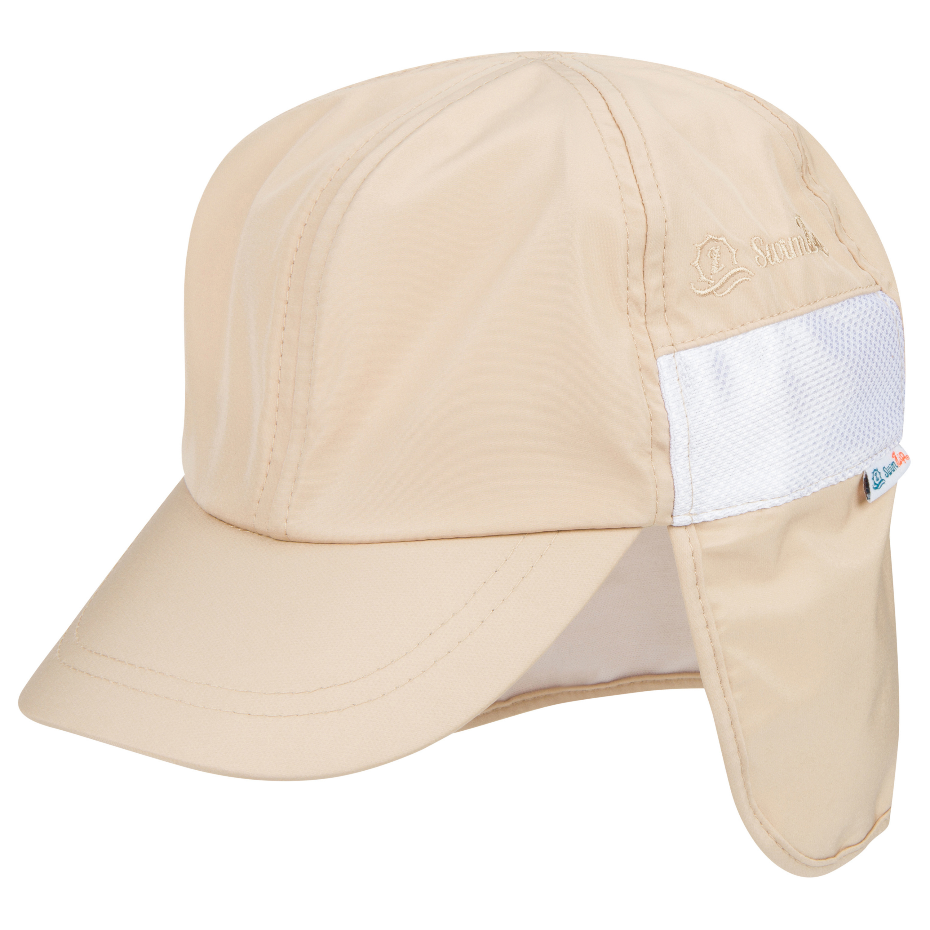 Kids Flap Hat Beige - Sun Protection Summer Outdoor Hat for Boys & Girls - Perfect for Beach, Park, and Playtime